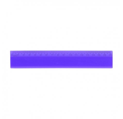 Safta Regla de 17cm - Plastico Transparente - Graduada - Color Aleatorio