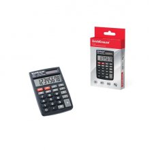 Erichkrause Calculadora Electronica de 8 Digitos - Pantalla LCD de 8 Digitos - Funciones de Calculo Avanzadas - Memoria - Bateria Alcalina - Estuche de Plastico - Color Negro