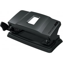 Maped Essentials Metal E-4011 Perforadora de Sobremesa - 2 Agujeros - Regleta Multi-Formatos - Hasta 12 Hojas a la vez - Color Negro