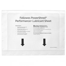 Fellowes Pack de 10 Unidades Hojas Lubricantes para Destructoras - Mejora Rendimiento y Evita Atascos - Aceite Vegetal - Compatible con Todas Las Marcas - para Corte en Particulas, Minicorte y Microcorte