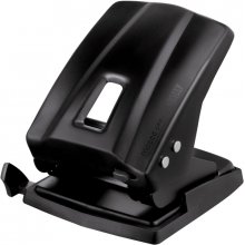 Maped Essentials Metal E-4044 Perforadora de Sobremesa - 2 Agujeros - Regleta Multi-Formatos - Hasta 45 Hojas a la vez - Color Negro