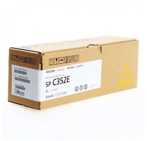 Ricoh SP C352E Amarillo Cartucho de Toner Original - 407386/408218/SP C352E