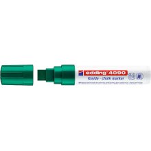 Edding 4090 Rotulador de Tiza Liquida - Punta Biselada - Trazo entre 4 y 15mm - Olor Neutro - Color Verde (5 uds)