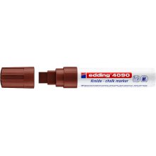 Edding 4090 Rotulador de Tiza Liquida - Punta Biselada - Trazo entre 4 y 15mm - Olor Neutro - Color Marron Edding 4090 Rotulador de Tiza Liquida - Punta Biselada - Trazo entre 4 y 15mm - Olor Neutro - Color Marron