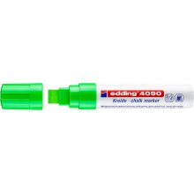 Edding 4090 Rotulador de Tiza Liquida - Punta Biselada - Trazo entre 4 y 15mm - Olor Neutro - Color Verde Claro (5 uds)