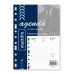 Finocam Recambio Anual para Agenda Multifin en Catalan - Anual 2027 - Semana Vista Vertical - Formato 3002 - 155x215mm - 11 Taladros - Papel de 80g/m2 - Esquinas Microperforadas - Color Blanco