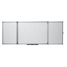 Nobo Classic Pizarra Magnetica Plegable de Esmalte - Medidas Cerrada 1200x900mm, Abierta 2400x900mm - Color Blanco