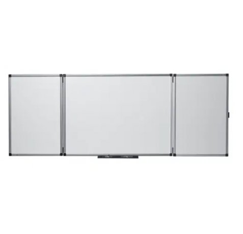 Nobo Classic Pizarra Magnetica Plegable de Esmalte - Medidas Cerrada 1200x900mm, Abierta 2400x900mm - Color Blanco
