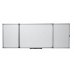Nobo Classic Pizarra Magnetica Plegable de Esmalte - Medidas Cerrada 1200x900mm, Abierta 2400x900mm - Color Blanco