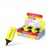 Erichkrause Visioline Mini Fluorescente - Emoticonos Divertidos - Punta Biselada - Color Amarillo (10 uds)