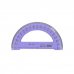Safta Semicirculo de 9cm - Plastico Transparente - Doble Graduacion - Biselado - Color Aleatorio