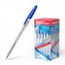 Erichkrause Boligrafo R-301 Classic Stick 1.0 - Cuerpo Transparente Hexagonal - Punta de 1.0mm - Tinta de Secado Rapido - Color Azul (50 uds)