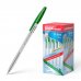 Erichkrause Boligrafo R-301 Classic Stick 1.0 - Cuerpo Hexagonal Transparente - Punta de 1.0mm - Tinta de Secado Rapido - Color Verde (50 uds)