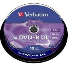 Verbatim DVD+R Doble Capa 8x 8.5GB (Tarrina 10 Uds)