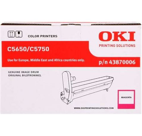 OKI C5650 / C5750 Magenta Tambor de Imagen Original - 43870006 (Drum)