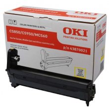 OKI C5850 / C5950 / MC560 Amarillo Tambor de Imagen Original - 43870021 (Drum)