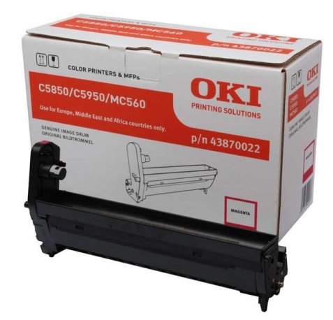 OKI C5850 / C5950 / MC560 Magenta Tambor de Imagen Original - 43870022 (Drum)