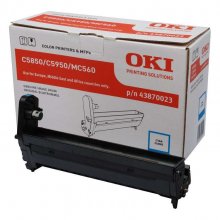 OKI C5850 / C5950 / MC560 Cyan Tambor de Imagen Original - 43870023 (Drum)