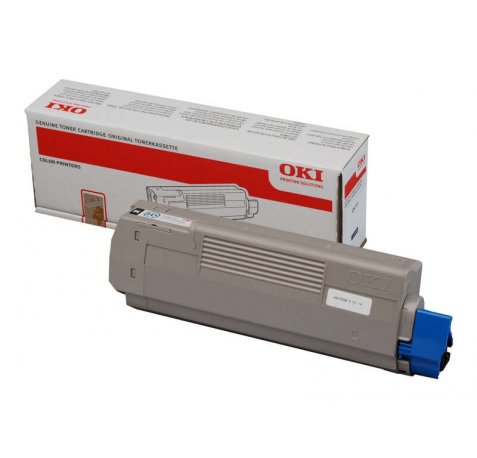 OKI C610 Cyan Cartucho de Toner Original - 44315307
