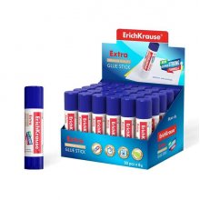 Erichkrause Pegamento en Barra Extra - Formula Super Fuerte en Base a PVP - Consumo Economico - Adhesion Rapida y Fiable - Facil de Lavar con Agua - No Toxico - sin Solventes - Resistente al Frio - Ideal para Papel, Carton y Tela - Color Blanco (30 uds)