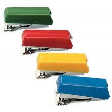 Petrus 202 Grapadora Bambina + 1 Caja de Grapas 202 - Hasta 5 Hojas - Longitud 5cm - Colores Surtidos (20 uds)