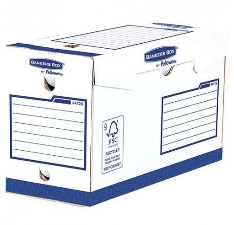 Fellowes Bankers Box Basic Pack de 20 Cajas de Archivo Definitivo A4+ 150mm - Extra Resistente - Montaje Manual - Carton Reciclado Certificacion FSC