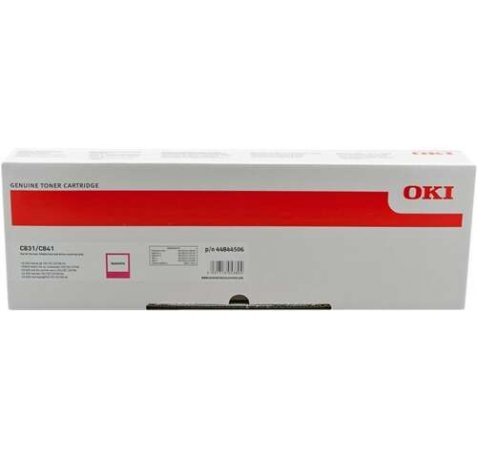 OKI C831 / C841 Magenta Cartucho de Toner Original - 44844506