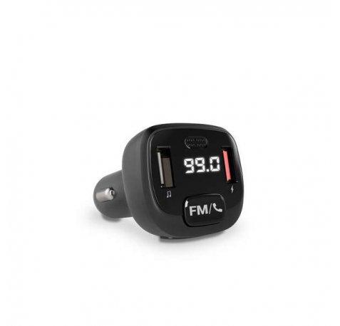 Energy Sistem Transmisor FM para el Coche - Bluetooth - MicroSD - USB MP3 - Asistente de Voz - Manos Libres - Color Negro