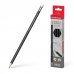 Erichkrause Jet - Lapiz de Grafito Hexagonal con Goma de Borrar - Resistente al Impacto - Color Negro (12 uds)