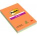 Post-It Super Sticky Pack de 3 Blocs de 45 Notas Adhesivas Reposicionables - Forma Rectangular - 101x152mm - Colores Surtidos