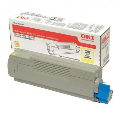 OKI C712 Amarillo Cartucho de Toner Original - 46507613