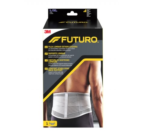 Futuro Faja Lumbar Estabilizadora - Talla L/XL (99.1 - 127cm) - Transpirable - Color Gris