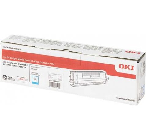 OKI C834 / C844 Cyan Cartucho de Toner Original - 46861307