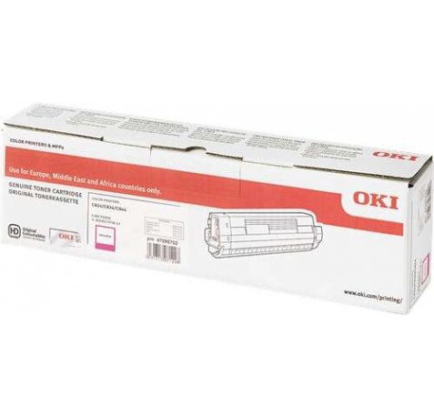 OKI C824 / C834 / C844 Magenta Cartucho de Toner Original - 47095702