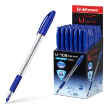 Erichkrause Boligrafo U-109 Classic Stick&Grip - Ultra Glide Technology - Tinta Azul (50 uds)