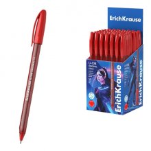Erichkrause U-108 Boligrafo Clasico - Punta de Bola 1.0mm - Trazo de 0.3mm - Tapa Ventilada - Cuerpo Translucido y Tintado - Ultra Glide Technology - Color Rojo (50 uds)
