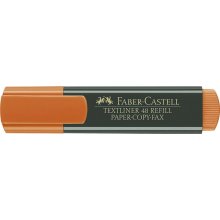 Faber-Castell Rotulador Marcador Fluorescente Textliner 48 - Punta Biselada - Trazo entre 1.2mm y 5mm - Tinta con Base de Agua - Color Naranja (10 uds)