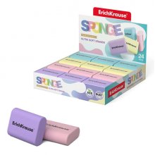 Erichkrause Sponge Goma de Borrar - Borrador Super Suave - Forma Ergonomica - Hipoalergenico Eco-Pvc - Color Blanco (24 uds) Erichkrause Sponge Goma de Borrar - Borrador Super Suave - Forma Ergonomica - Hipoalergenico Eco-Pvc - Color Blanco (24 uds)