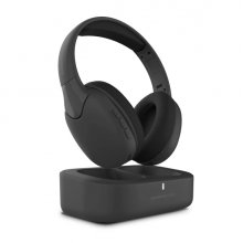 Energy Sistem SoundReel TV Auriculares Para TV - Conexion RF, Bluetooth, Optico y Jack - Hasta 18h de Bateria - Compatible Con Todos los TV - Color Negro