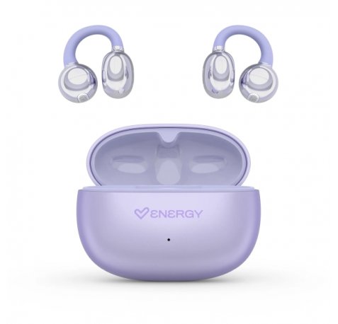 Energy Sistem ChicPods Auriculares True Wireless - Bluetooth 5.4 - 23h Autonomia - Tecnologia Open Sound - Microfono con Reduccion de Ruido - Asistente de Voz Integrado - DiseÃ±o Curved-Fit - Color Violeta