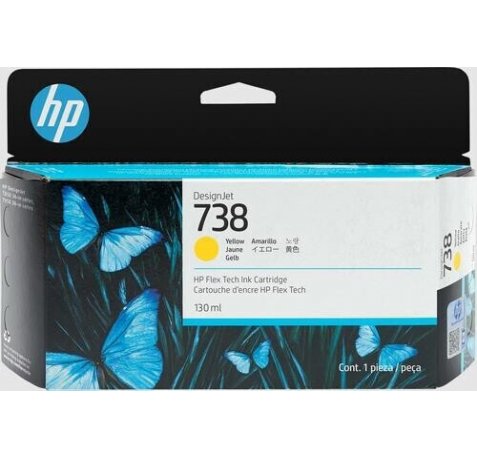 HP 498N7A Amarillo Cartucho de Tinta Original - 738