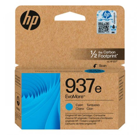 HP 937e XL Cyan Cartucho de Tinta Original - 4S6W6NE