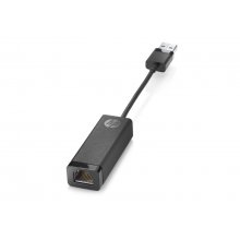 HP Adaptador USB 3.0 a Gigabit RJ45 G2 - USBâ??A a Ethernet 10/100/1000 - Conectividad de Red Estable - Plug & Play - DiseÃ±o Compacto y Portatil - Color Negro