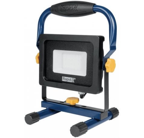 Rapid The Painter Foco LED 2000 Lumenes - Luz Blanca Fria 6000 Kelvin - Cristal Esmerilado - Ideal para Pintar y Empapelar - Cable de 2.5m - Color Azul/Negro