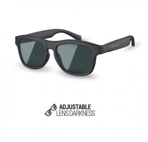 Energy Sistem LightFlex Music Sunglasses Gafas Bluetooth - Lentes Polarizados con Proteccion UV400 Superior - 2 Niveles de Oscuridad - Reproduccion de Musica - Microfono y Asistente de Voz - IPX5 - Control Tactil - Autonomia 5 horas - Color Negro