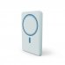 Energy Sistem Magnetic Powerbank Inalambrico Magnetico 5000 mAh - 15W Carga Inalambrica, 20W por Cable - Carga Inteligente y Rapida - Carga Simultanea - Sensor NTC - USB-C - Color Azul