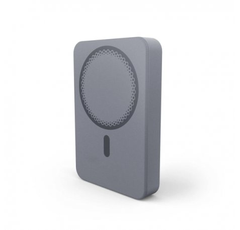 Energy Sistem Magnetic Powerbank Inalambrico Magnetico 10000 mAh - 15W Carga Inalambrica, 20W por Cable - Carga Inteligente y Rapida - Carga Simultanea - Sensor NTC - USB-C - Color Gris