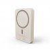 Energy Sistem Magnetic Powerbank Inalambrico Magnetico 10000 mAh - 15W Carga Inalambrica, 20W por Cable - Carga Inteligente y Rapida - Carga Simultanea - Sensor NTC - USB-C - Color Crema