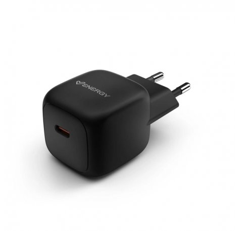 Energy Sistem GaN Charger Cargador GaN 45W - 1x USB-C PD - Carga Inteligente y Rapida - Control de Temperatura y Sobretension - DiseÃ±o Compacto - Color Negro
