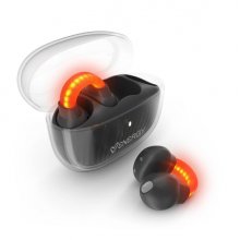 Energy Sistem LightPods Auriculares True Wireless - Bluetooth 5.4 - Sistema Safety Lights - Hasta 25h Autonomia - Tecnologia Open Sound - Microfono con Reduccion de Ruido ENC - Asistente de Voz Integrado - DiseÃ±o Curved-Fit - Color Negro